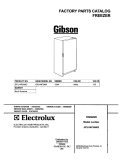 COVER Diagram and Parts List for GFU14F3AW2  Gibson Freezer