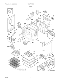 BODY Diagram and Parts List for CGLEF379GCC  Frigidaire Range