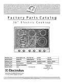 COVER Diagram and Parts List for E36EC75DSS1  Electrolux Cooktop