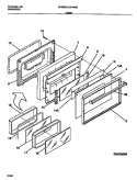 DOOR Diagram and Parts List for 30-3982-23-05  Tappan Range