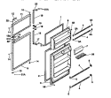 DOOR Diagram and Parts List for MRT18NNCD1  Frigidaire Refrigerator