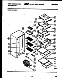 SHELVES AND SUPPORTS Diagram and Parts List for RS249JCD2  Frigidaire Refrigerator