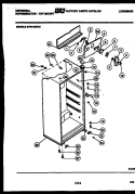 CABINET PARTS Diagram and Parts List for GTN140HG1  Frigidaire Refrigerator