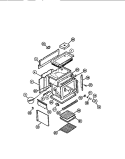 OVEN LINER, SIDE PANELS Diagram and Parts List for RG533DW2  Frigidaire Range