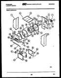 CABINET AND COMPONENT PARTS Diagram and Parts List for LCG751LW3  Frigidaire Washer Dryer Combo