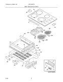 MAINTOP Diagram and Parts List for LEEC30S9FEA  Frigidaire Cooktop