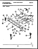 CONSOLE AND CONTROL PARTS Diagram and Parts List for LG400AXD1  Frigidaire Washer Dryer Combo