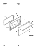 DOOR Diagram and Parts List for MGF303PGDA  Frigidaire Range
