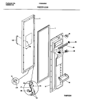 FREEZER DOOR Diagram and Parts List for FRS24WSCB0  Frigidaire Refrigerator