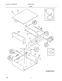 BODY Diagram and Parts List for E30WD75ESS2  Electrolux Warming Drawer