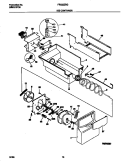 ICE CONTAINER Diagram and Parts List for FRS22ZRGD0  Frigidaire Refrigerator
