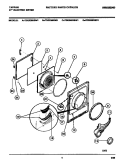DOOR, FRONT PANEL, LINT FILTER Diagram and Parts List for TDE336RBD1  Tappan Dryer