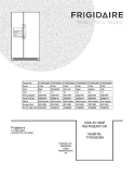 COVER Diagram and Parts List for FFHS2622MB1  Frigidaire Refrigerator