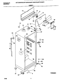 CABINET Diagram and Parts List for MRT18DNGW0  Uni Refrigerator
