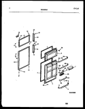 DOOR PARTS Diagram and Parts List for PRT193MCH1  Frigidaire Refrigerator