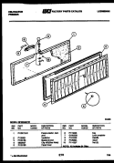 DOOR PARTS Diagram and Parts List for HFS204FM1W  Kelvinator Freezer