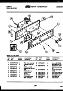 BACKGUARD Diagram and Parts List for 11-1153-23-04  Tappan Wall Oven