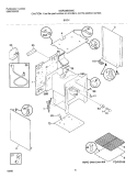 BODY Diagram and Parts List for MGF336BGWE  Frigidaire Range