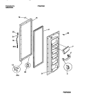 REFRIGERATOR DOOR SECTION Diagram and Parts List for FRS22VSBD0  Frigidaire Refrigerator