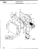 FRONT PANEL / LINT FILTER Diagram and Parts List for TDG546RBD2  Tappan Dryer