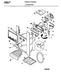 ICE AND WATER DISPENSER Diagram and Parts List for FRS22XGCD0  Frigidaire Refrigerator