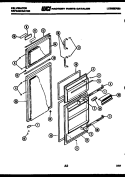 DOOR PARTS Diagram and Parts List for TMK160AN6W  Kelvinator Refrigerator