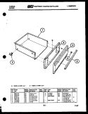 DRAWER PARTS Diagram and Parts List for 31-4967-23-01  Tappan Range