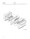 DOOR Diagram and Parts List for FEFS68CJTB  Frigidaire Range