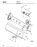 CONTROL PANEL Diagram and Parts List for MWL111RBW2  Frigidaire Washer