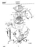 P17T0039 WSHR MTR, HOSE Diagram and Parts List for FLSG62MRFS0  Frigidaire Washer Dryer Combo
