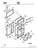 DOOR Diagram and Parts List for FRT18ISGHW1  Frigidaire Refrigerator