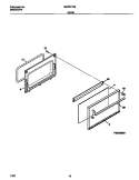 DOOR Diagram and Parts List for MGF311SBDF  Frigidaire Range