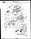 ICE MAKER AND INSTALLATION PARTS Diagram and Parts List for MRS22WHBD0  Frigidaire Refrigerator