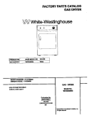 COVER Diagram and Parts List for WDG546RGS1  Frigidaire Dryer