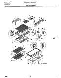 SHELVES / CONTROLS Diagram and Parts List for WRT21FGAD4  Frigidaire Refrigerator