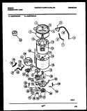 TUB DETAIL Diagram and Parts List for WA27F4WXFB  Gibson Washer
