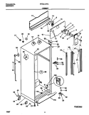 CABINET Diagram and Parts List for FRT21LRFD0  Frigidaire Refrigerator