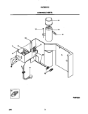 CONTROL PARTS Diagram and Parts List for FAC080J7A2  Frigidaire Air Conditioner