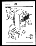 SYSTEM AND AUTOMATIC DEFROST PARTS Diagram and Parts List for TSK145PN1F  Kelvinator Refrigerator