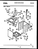 CABINET PARTS Diagram and Parts List for WDSCLW2  Frigidaire Washer