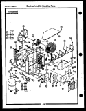 ELECTRICAL AND AIR HANDLING PARTS Diagram and Parts List for AK16E6RRBA  Frigidaire Air Conditioner