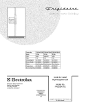 COVER Diagram and Parts List for FRS23KF6EMD  Frigidaire Refrigerator
