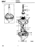 TRANSMISSION Diagram and Parts List for GWS223RFS0  Gibson Washer