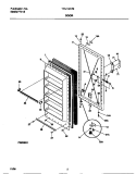 DOOR Diagram and Parts List for TFU16F7BW2  Tappan Freezer