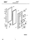 REFRIGERATOR DOOR Diagram and Parts List for FRS22WNFD1  Frigidaire Refrigerator