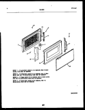 DOOR PARTS Diagram and Parts List for 56-9832-10-01  Tappan Microwave