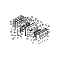 OVEN DOOR Diagram and Parts List for REG46CH2  Frigidaire Range
