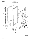 REFRIGERATOR Diagram and Parts List for FRS26ZGGB6  Frigidaire Refrigerator