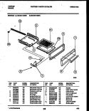 BROILER DRAWER PARTS Diagram and Parts List for 30-3341-23-03  Tappan Range