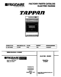 COVER Diagram and Parts List for 31-3972-00-03  Tappan Range